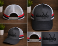 Grey with Stripes Cap