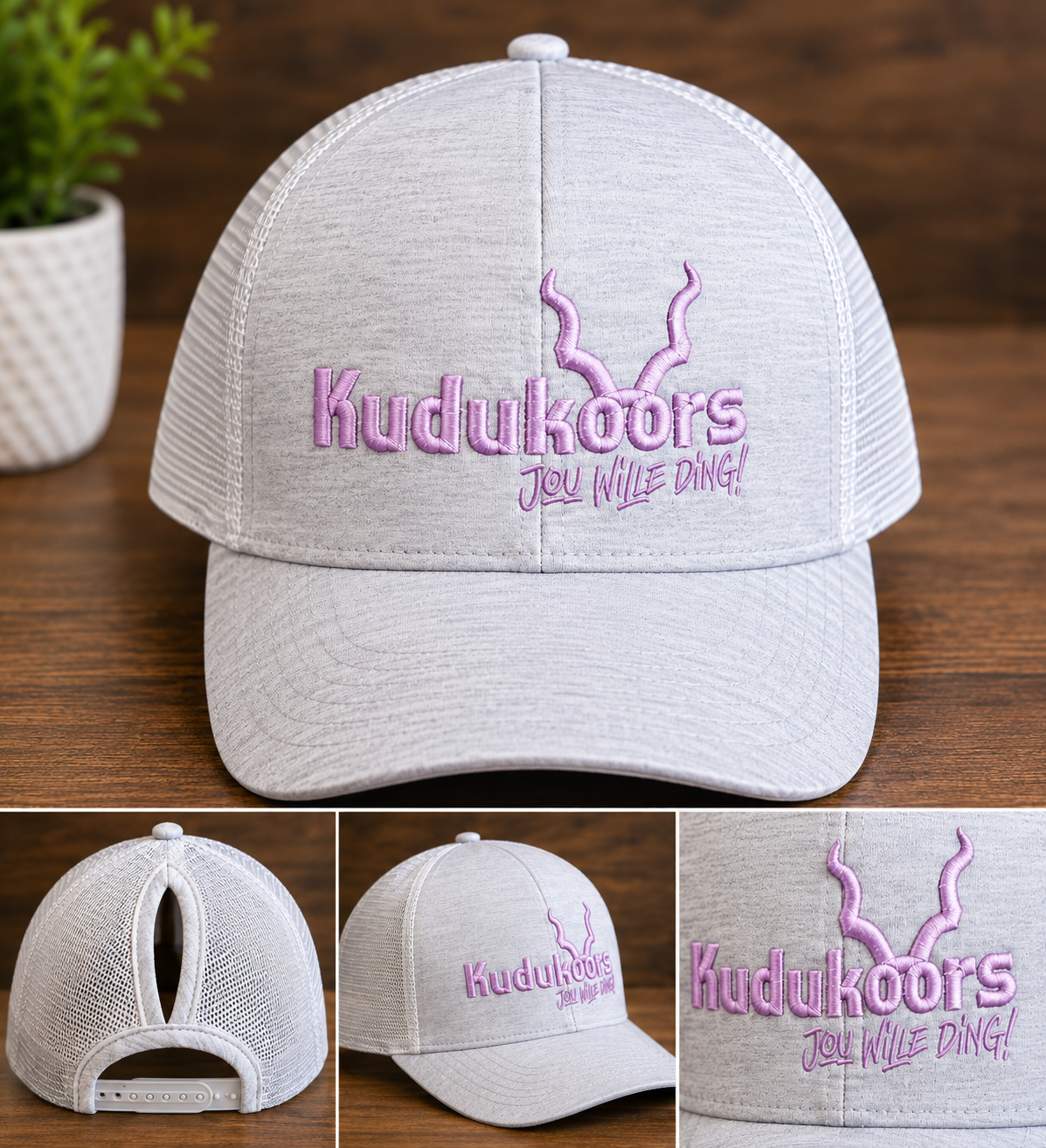 Pink Ponytail Cap